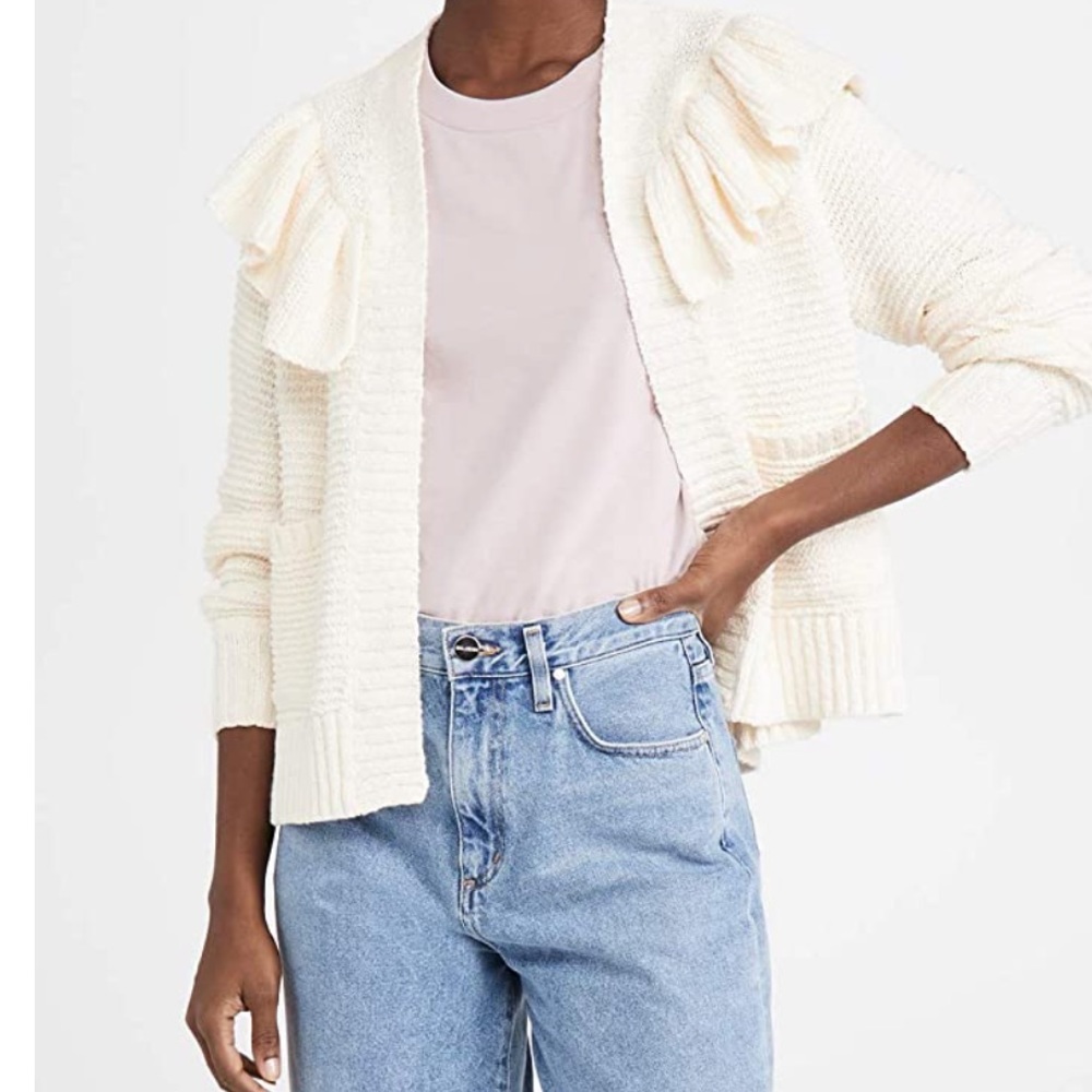 Madewell Ruffle Cardigan